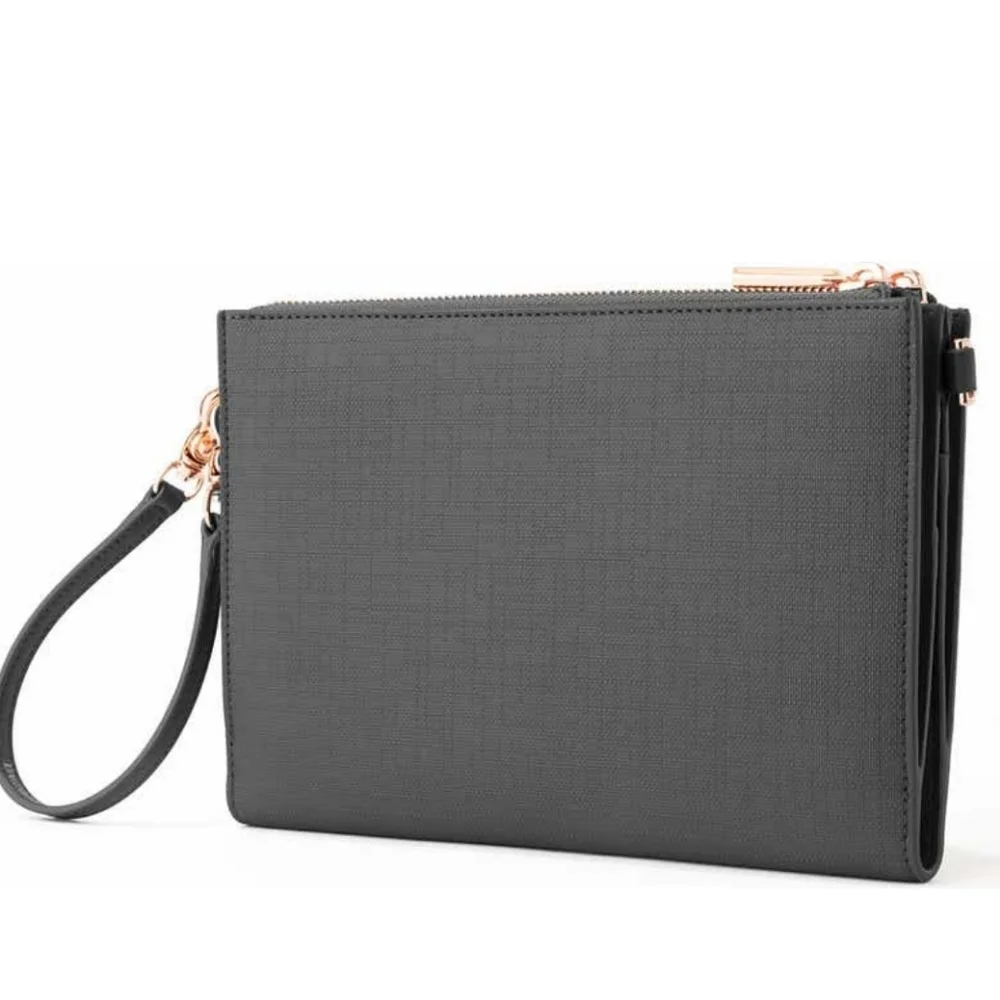 New Dagne Dover Essentials Coated Canvas Clutch/Wallet - Picture 3 of 3